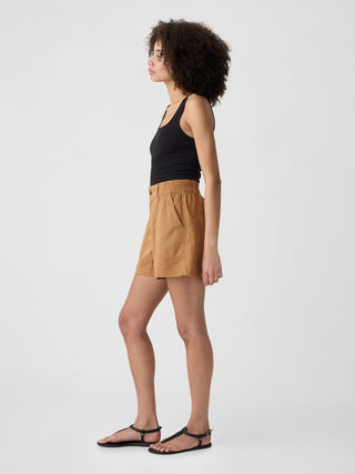 Short Talle Alto con Bolsillos de Algodón.