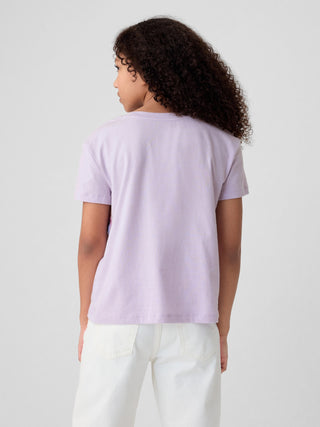 Camiseta Manga Corta con Gráfico, Niña