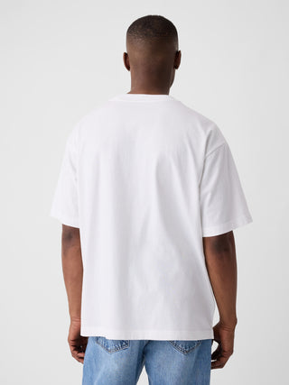 Camiseta Manga Corta con Bolsillo de Algodón.
