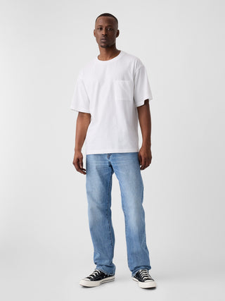 Camiseta Manga Corta con Bolsillo de Algodón.