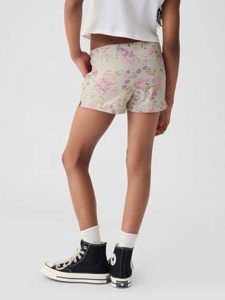 Shorts con Cintura Elástica y Estampado, Niña