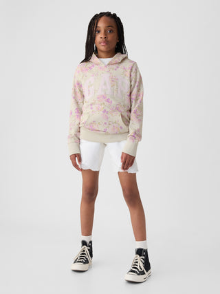 Sudadera con Capucha con Estampado Floral, Niña.