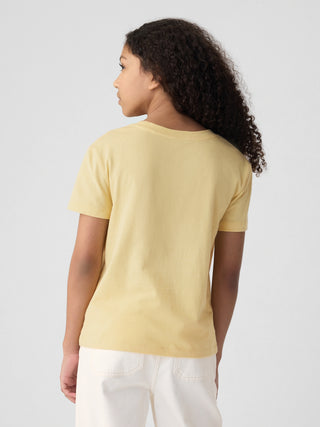 Camiseta Manga Corta Gráfico con Lentejuelas, Niña