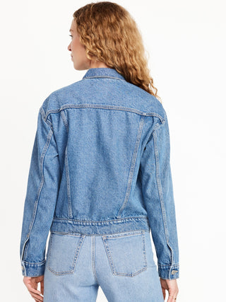 Chaqueta Corta Denim con Bolsillos