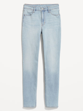 Jeans Ajustado Talle Alto con Bolsillos