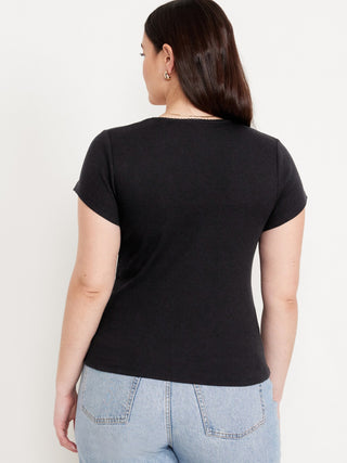 Camisa Ajustada Manga Corta