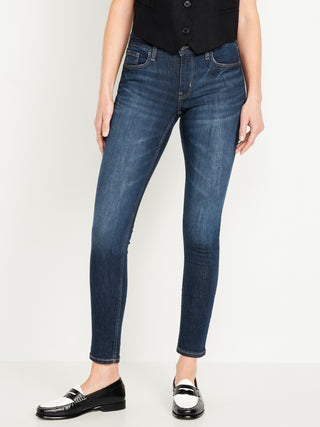 Jeans Skinny Talle Alto con Bolsillos