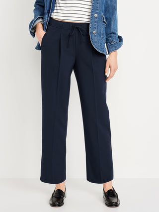 Pantalón Talle Alto con Detalle de Pinzas.