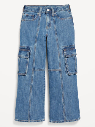 Jeans Denim Cargo, Niña