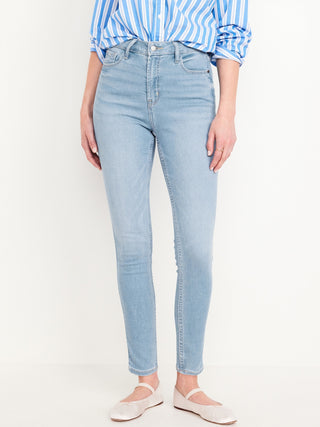 Jeans Skinny Talle Alto con Bolsillos