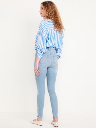 Jeans Skinny Talle Alto con Bolsillos