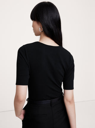 Camiseta Manga Corta de Algodón