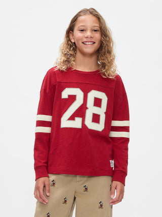 Camiseta Cuello Redondo de Algodón, Niño