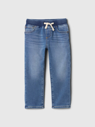 Pantalón Denim con Cintura Elástica, Bebé