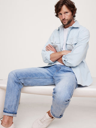 Chaqueta Denim Regular Fit con Bolsillos