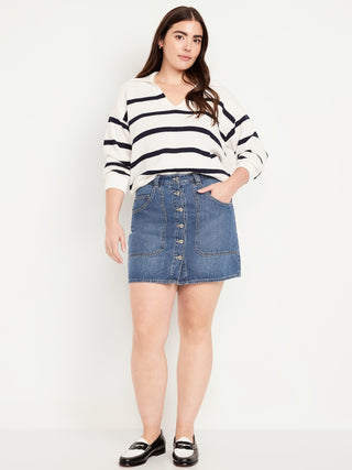 Enagua Denim con Botones