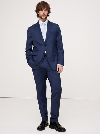 Blazer de Traje Slim Fit con Bolsillos