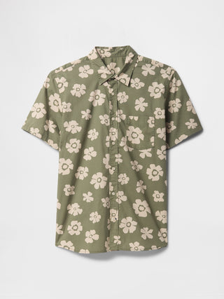 Camisa Manga Corta con Estampado Floral