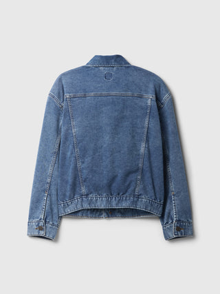 Chaqueta Denim Oversize con Bolsillos, Niño