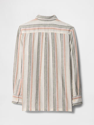 Camisa Manga Larga con Estampado Rayas, Niño