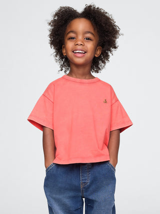Camiseta Manga Corta con Brannan Bear Bordado, Bebé