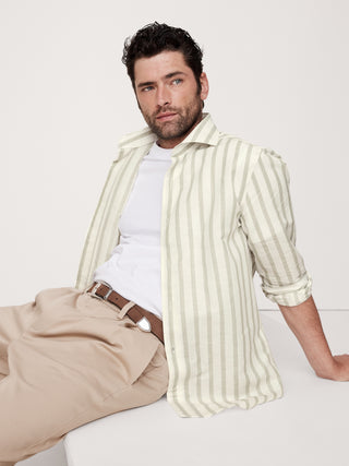 Camisa Slim Fit de Lino