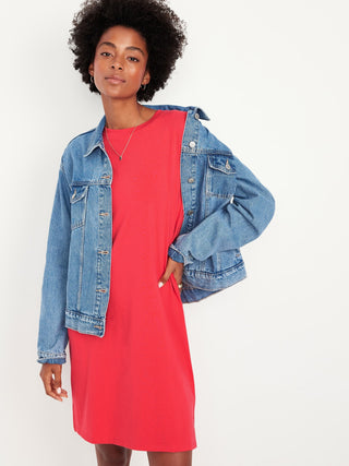 Vestido Manga Corta de Algodón