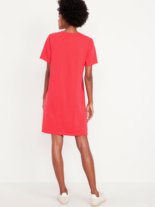 Vestido Manga Corta de Algodón