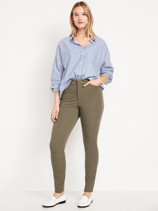 Pantalón Skinny Talle Alto con Bolsillos
