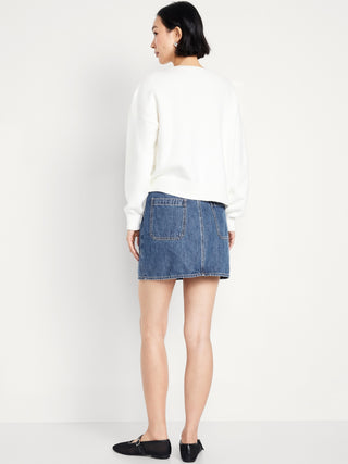 Enagua Denim con Botones