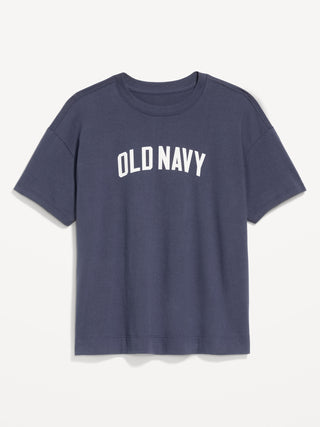 Camiseta Manga Corta con Logo de Algodón