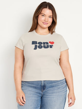 Camiseta Manga Corta con Gráfico