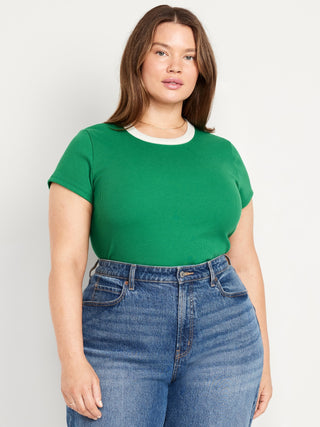 Camiseta Cuello Redondo de Algodón