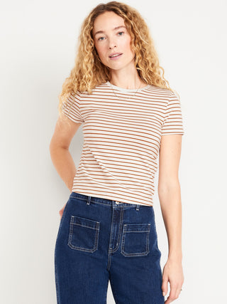 Camiseta Manga Corta Estampado Rayas