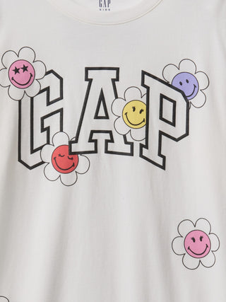 Camiseta Manga Corta con Logo, Niña