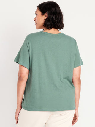 Camiseta Manga Corta con Logo de Algodón