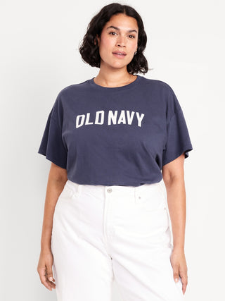 Camiseta Manga Corta con Logo de Algodón