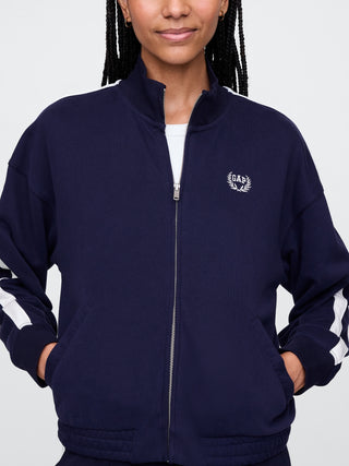 Chaqueta con Zipper y Logo Delantero