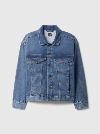 Chaqueta Denim Oversize con Bolsillos, Niño