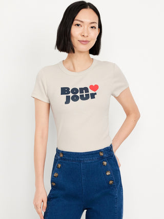 Camiseta Manga Corta con Gráfico