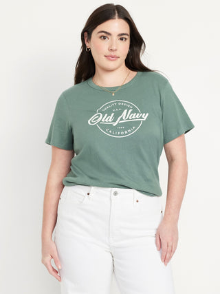 Camiseta Manga Corta con Logo de Algodón