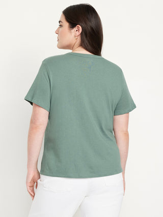 Camiseta Manga Corta con Logo de Algodón