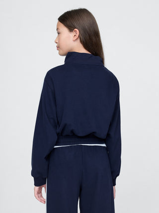 Sudadera Cuello Alto con Logo, Niña