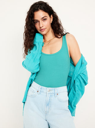 Camiseta Acanalada de Tirantes