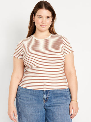 Camiseta Manga Corta Estampado Rayas