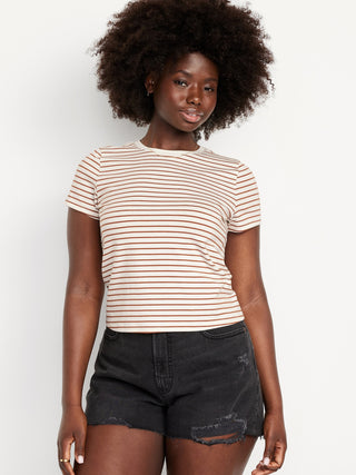 Camiseta Manga Corta Estampado Rayas