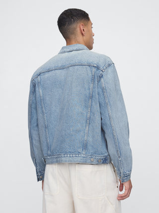 Chaqueta Denim con Bolsillos Delanteros