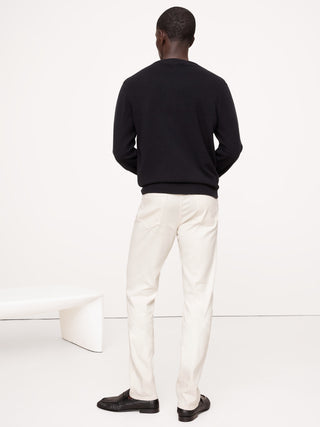Pantalón Slim Fit con Bolsillos de Lino