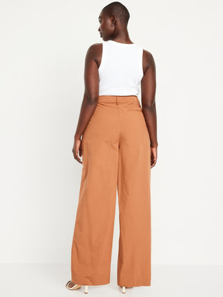 Pantalón Talle Alto con Plizado Delantero