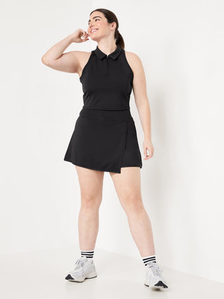 Polo Deportiva sin Mangas con Zipper